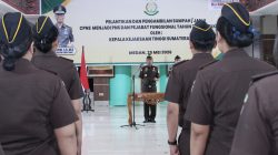Kajati Sumut Lantik 39 PNS, Tekankan Integritas dan Tri Krama Adhyaksa