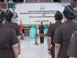 Kajati Sumut Lantik 39 PNS, Tekankan Integritas dan Tri Krama Adhyaksa
