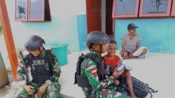 TNI Hadir Memberikan Rasa Aman Terhadap Saudara Diujung Timur Indonesia