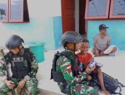 TNI Hadir Memberikan Rasa Aman Terhadap Saudara Diujung Timur Indonesia