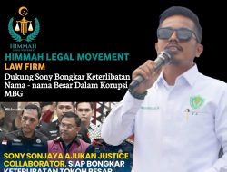 HLM Dukung Sony Sonjaya Bongkar Keterlibatan Nama-Nama Besar dalam Korupsi MBG