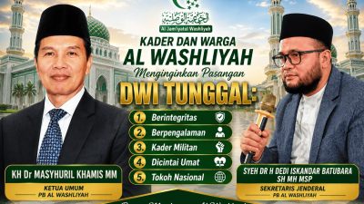 ISARAH Sumut Dukung Pasangan Dwi Tunggal Masyhuril Khamis–Dedi Iskandar Batubara Pimpin PB Al Washliyah