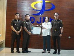 Kejati Sumut Raih Penghargaan Peringkat III Pelaksanaan APBN Satuan Kerja Mitra KPPN Medan II