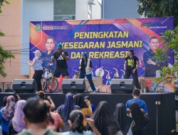 Gelorakan Hidup Sehat dan Wujudkan Program Prioritas Rico Waas, Dispora Medan Gelar Senam PKJR di Taman Gajah Mada