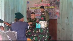 “Torang Sehat Kampung Kuat” Satgas Yonif 645/GTY Pos Kurima Melaksanakan Pelayanan kesehatan Gratis 1 x 24 Jam