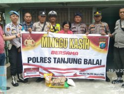 Wujud Kepedulian, Polres Tanjung Balai Gelar ‘Minggu Kasih’ dan Salurkan Bantuan Sosial