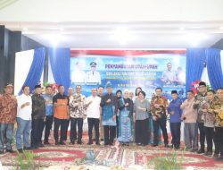 Kapolres Tanjungbalai Hadiri Penyambutan Upah-upah dan Tepung Tawar Danlanal Tanjungbalai Asahan