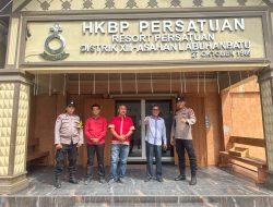Pastikan Ibadah Minggu Aman, Polres Tanjung Balai Amankan Sejumlah Gereja
