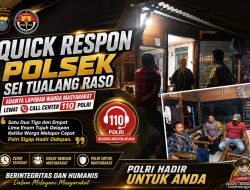 Respon Cepat Laporan Call Center 110, Polsek Sei Tualang Raso Amankan Lokasi Masuknya Orang Tak Dikenal