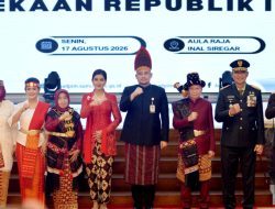 Gubernur Bobby Nasution Bersama Forkopimda Ikuti Upacara Detik-detik Proklamasi HUT Ke-81 RI Secara Virtual