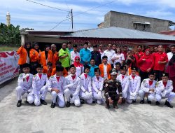 Mantan Deputi Menpora Inpektur Upacara Bendera HUT RI DPW IMO Indonesia Sumut