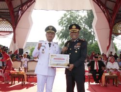 Polres Tanjungbalai Terima Penghargaan Ketahanan Pangan dari Wali Kota pada Peringatan HUT ke-81 RI