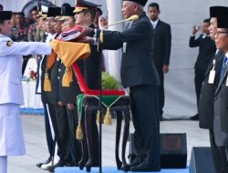 Pimpin Upacara Penurunan Bendera, Wagub Surya Gaungkan Semangat Kolaborasi untuk Percepat Pembangunan Sumut