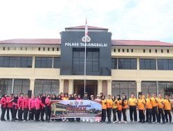 Polres Tanjungbalai Gelar Senam Bersama Sambut HUT Polwan ke-78