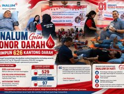 INALUM Gelar Donor Darah, Himpun 626 Kantong Darah