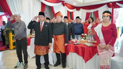 Peringati HUT Ke-81 RI, Wali Kota Medan Ikuti Upacara Detik-Detik Proklamasi Secara Live Streaming