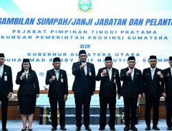 Gubernur Bobby Nasution Lantik Tiga Pejabat Pimpinan Tinggi Pratama, Tekankan Target Pembangunan Terukur