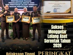 Sukses Menggelar Lelang Aset Serentak Tahun 2026, Kejaksaan Tinggi Sumatera Utara Raih Prestasi Sebagai Peringkat Ke-2 Kejaksaan Tinggi Terbaik