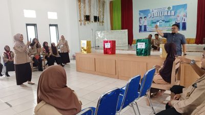 MTS Al Manar Gelar Pemilihan Ketua dan Wakil Ketua OSIM, Layaknya Seperti Pemilu, Reyval dan Nazwa Unggul