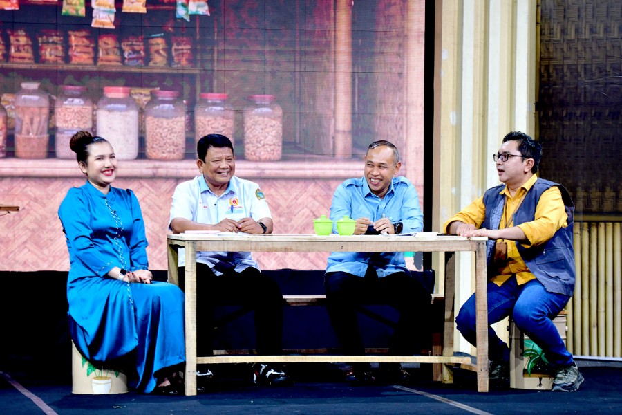 Foto Talk Show TVRI Segmen Titi Kumpul bersama Dispora Sumut dan KONI Sumut 7 JPG