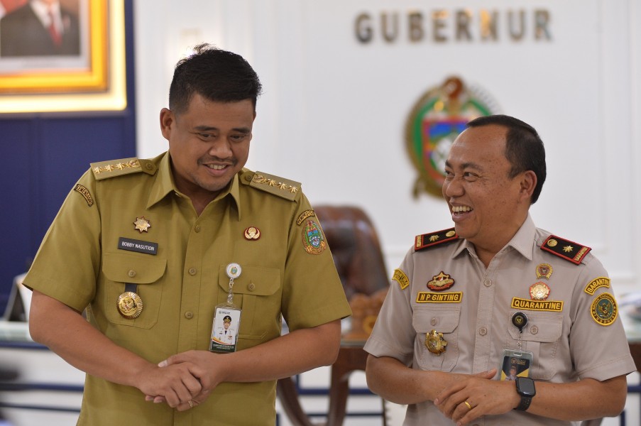 Gubsu terima audiensi Balai Karantina1 jpg