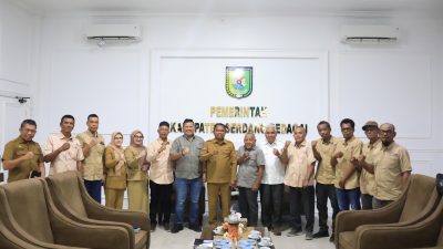 Pengurus SMSI Sergai dan Sumut Disambut Hangat, Bupati Sergai Paparkan Program Asta Cita Presiden Prabowo