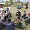Pos Apalapsili Satgas Pamtas Kewilayahan RI-PNG Yonif 645/Gty Gelar Pengamanan Ibadah Masuk Injil di Distrik Apalapsili