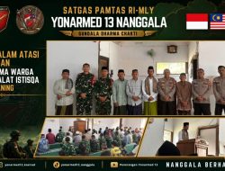 Atasi Kekeringan di Perbatasan, Pos Kout Satgas Yonarmed 13/Nanggala Gelar Sholat Istisqa Bersama Warga di Masjid Al-Ikhlas Senaning