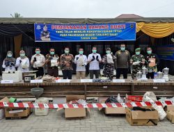 Kejari Tanjung Balai Musnahkan Barang Bukti Inkracht, Hampir 5 Kg Sabu dan Ribuan Barang Bukti Dimusnahkan