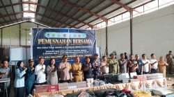 Kejari TBA Bersama BC Teluk Nibung Gelar Pemusnahan Barang Bukti Telah Berkekuatan Hukum Tetap