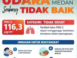 Kabut Asap Selimuti Medan, Dinkes Imbau Warga Gunakan Masker dan Segera Periksa Jika Alami Gangguan Pernapasan